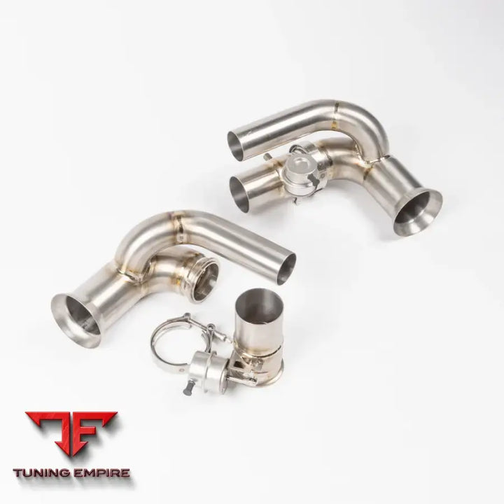 JCR PORSCHE 991.1 GT3 TITANIUM SIDE SILENCER BYPASS (VALVED) EXHAUST SYSTEM