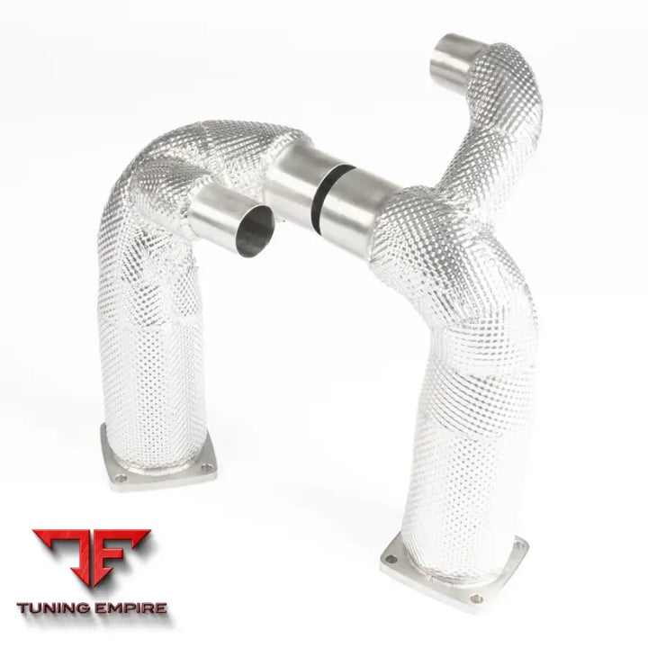 JCR PORSCHE INCONEL CAT DELETES (HEAT SHIELDED) EXHAUST SYSTEM