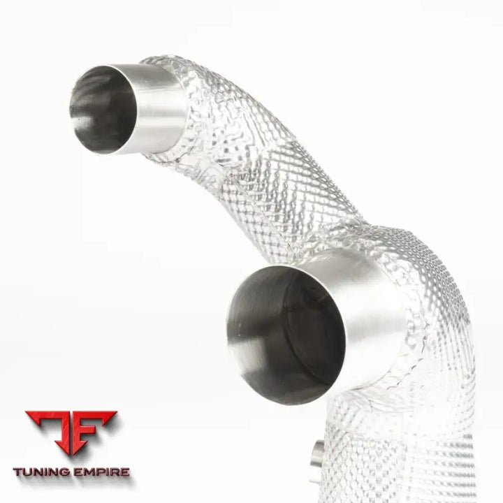 JCR PORSCHE INCONEL CAT DELETES (HEAT SHIELDED) EXHAUST SYSTEM