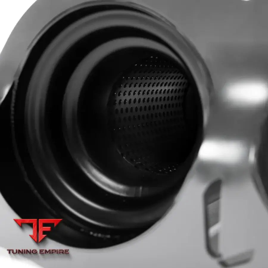 JCR PORSCHE992 GT3 - OEM REPLACEMENT TITANIUM TIPS (SILENCED - BLACK COATED) EXHAUST SYSTEM