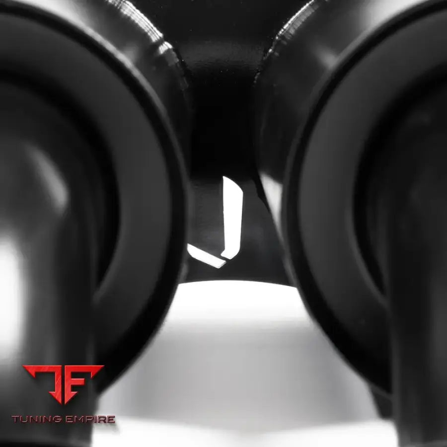 JCR PORSCHE992 GT3 - OEM REPLACEMENT TITANIUM TIPS (SILENCED - BLACK COATED) EXHAUST SYSTEM