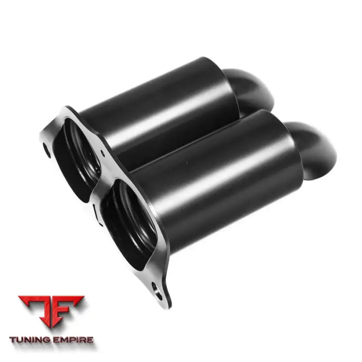 JCR PORSCHE992 GT3 - OEM REPLACEMENT TITANIUM TIPS (SILENCED - BLACK COATED) EXHAUST SYSTEM