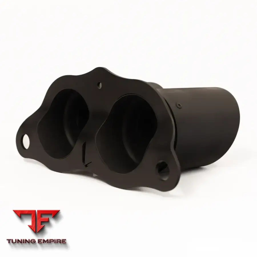 JCR PORSCHE OEM REPLACEMENT INCO/TI TIPS (ROLLED - BLACK COATED)