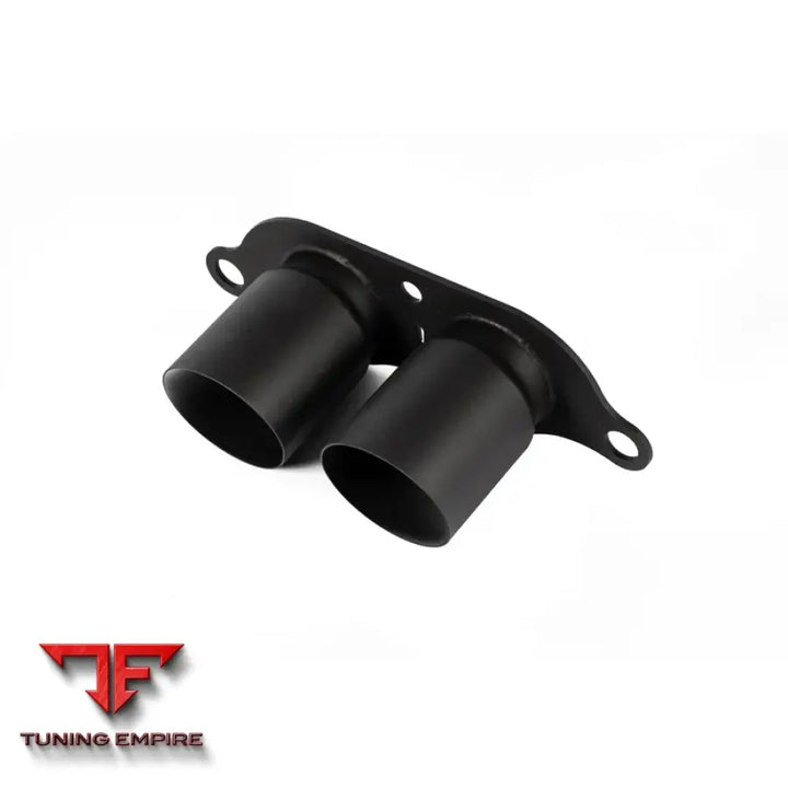 JCR PORSCHE TITANIUM EXHAUST TIPS (STRAIGHT - BLACK COATED)