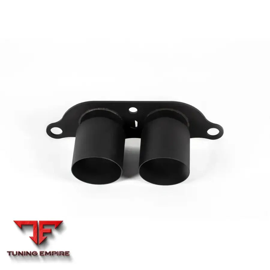 JCR PORSCHE TITANIUM EXHAUST TIPS (STRAIGHT - BLACK COATED)