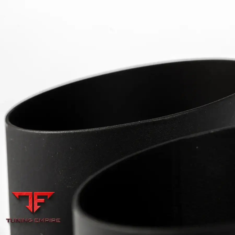 JCR PORSCHE TITANIUM EXHAUST TIPS (STRAIGHT - BLACK COATED)