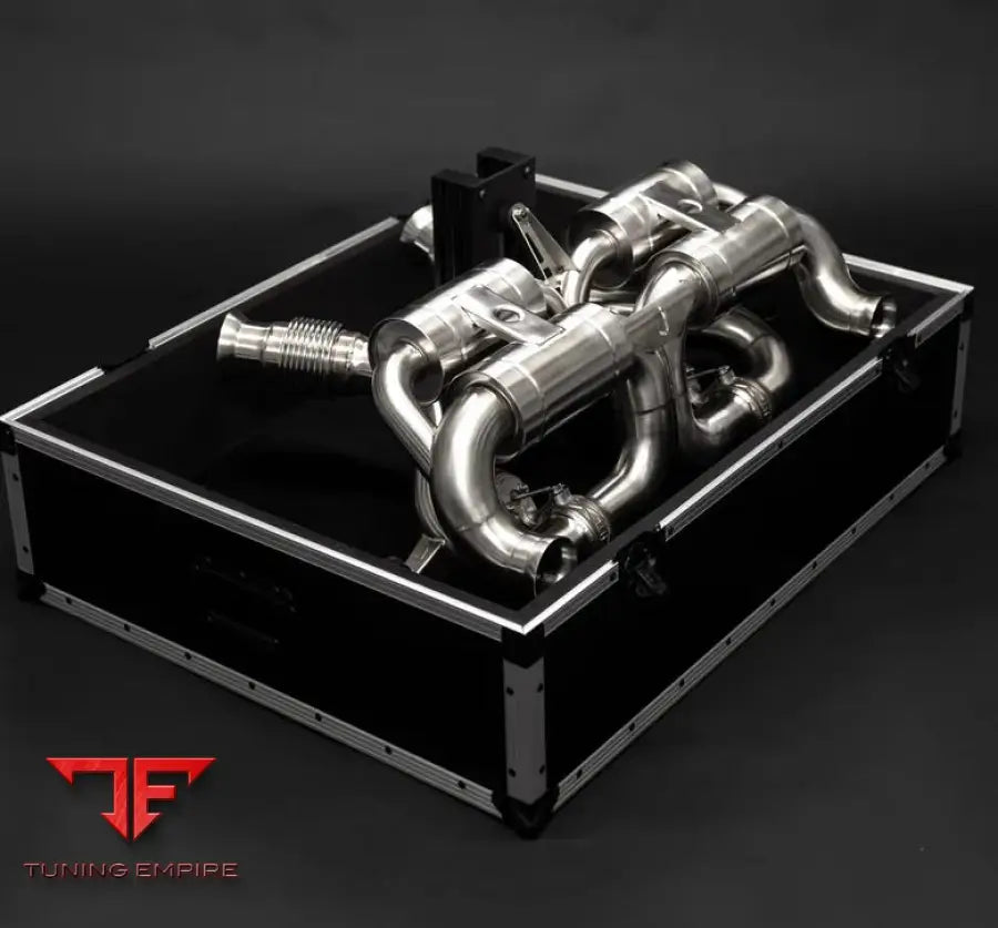 JCR PORSCHE CARRERA GT INCONEL VALVED RACE PIPE EXHAUST SYSTEM