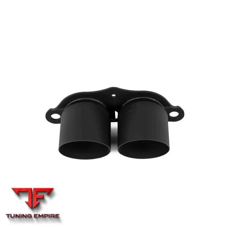 JCR PORSCHE OEM REPLACEMENT TITANIUM TIPS (STRAIGHT - BLACK COATED)