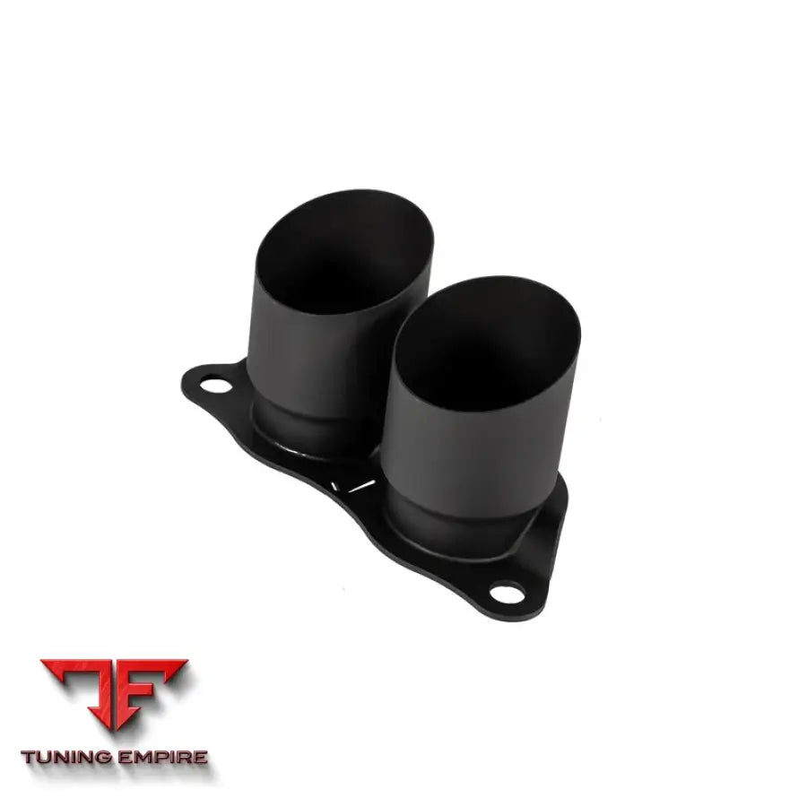 JCR PORSCHE OEM REPLACEMENT TITANIUM TIPS (STRAIGHT - BLACK COATED)