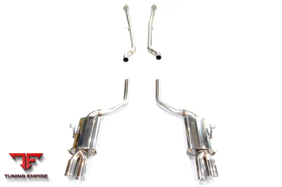 KREISSIEG BENTLEY CONTINENTAL GT STAINLESS FLOATING CURL TAIL ＆ SAND BLAST “KSG” LOGO MARK WITH FIRST CAT-BACK F1 SOUND