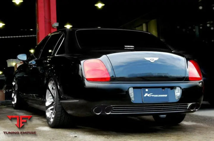 KREISSIEG BENTLEY FLYING SPUR STEINLESS FLOATING CURL TAIL ＆SAND BLAST “KSG” LOGO MARK WITH FIRST CAT-BACK F1 SOUND