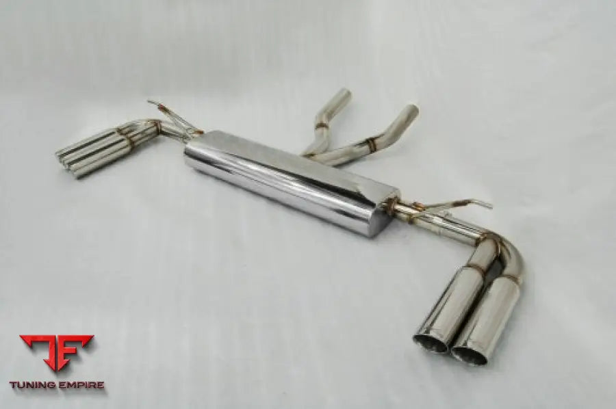 KREISSIEG PORSCHE 955 CAYENNE STAINLESS BILLET FLOATING CURL TAIL ＆ SAND BLAST “KSG” LOGO MARK WITH F1 SOUND EXHAUST SYSTEM WONDER WOLF