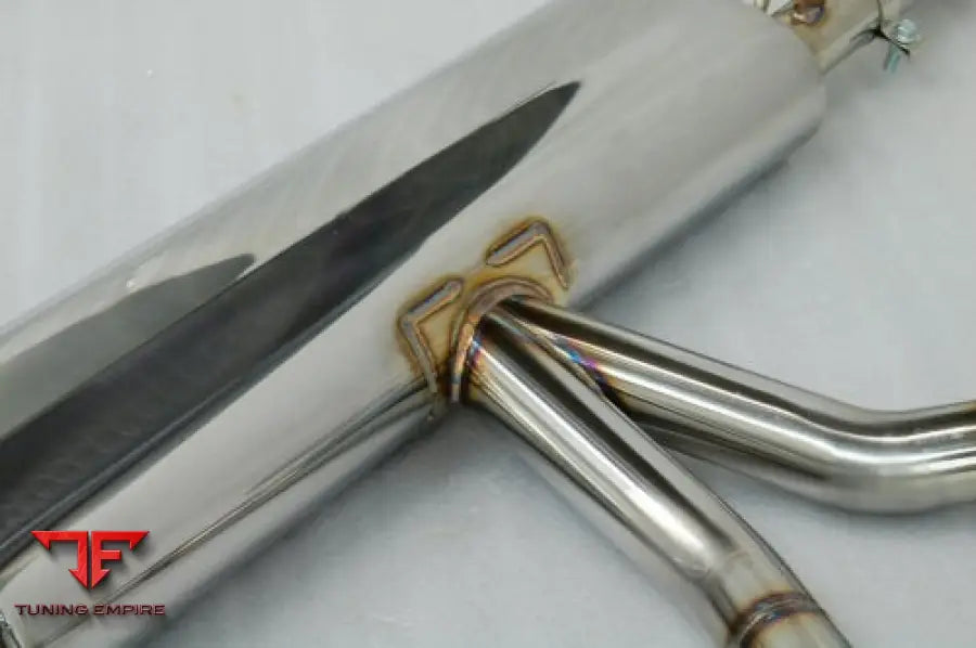 KREISSIEG PORSCHE 955 CAYENNE TITANIUM FLOATING CURL TAIL ＆SAND BLAST “KSG” LOGO MARK WITH F1 SOUND EXHAUST SYSTEM WONDER WOLF