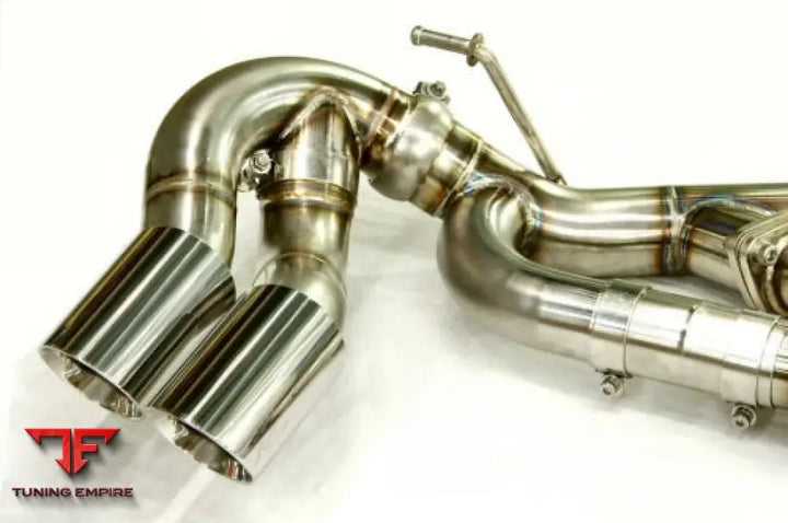 KREISSIEG PORSCHE 957 CAYENNE STAINLESS BILLET FLOATING CURL TAIL & SAND BLAST “KSG” LOGO MARK WITH F1 SOUND EXHAUST