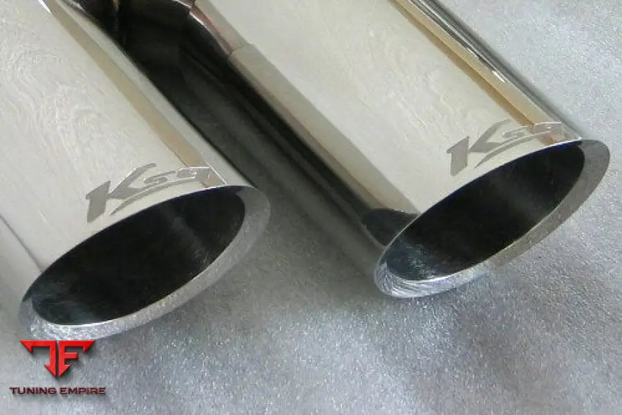 KREISSIEG PORSCHE 957 CAYENNE STAINLESS BILLET FLOATING CURL TAIL & SAND BLAST “KSG” LOGO MARK WITH CAT-BACK F1SOUND