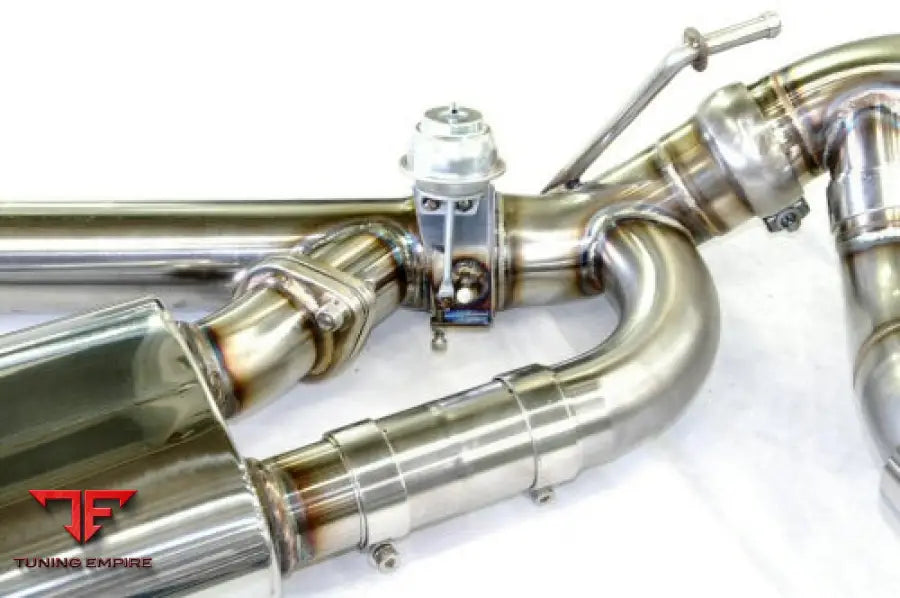 KREISSIEG PORSCHE 957 CAYENNE STAINLESS BILLET FLOATING CURL TAIL & SAND BLAST “KSG” LOGO MARK WITH CAT-BACK F1SOUND