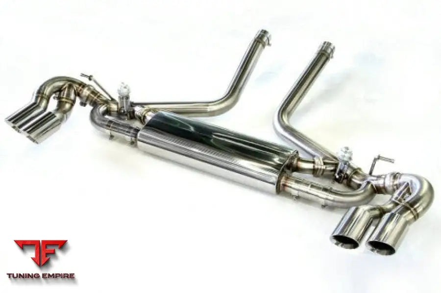 KREISSIEG PORSCHE 957 CAYENNE STAINLESS BILLET FLOATING CURL TAIL & SAND BLAST “KSG” LOGO MARK WITH CAT-BACK F1SOUND