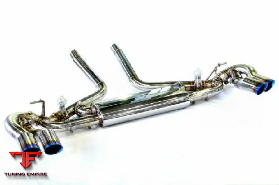 KREISSIEG PORSCHE 957 CAYENNE TITANIUM FLOATING CURL TAIL & SAND BLAST “KSG” LOGO MARK WITH CAT-BACK F1 SOUND VALVETRONIC EXHAUST SYSTEM