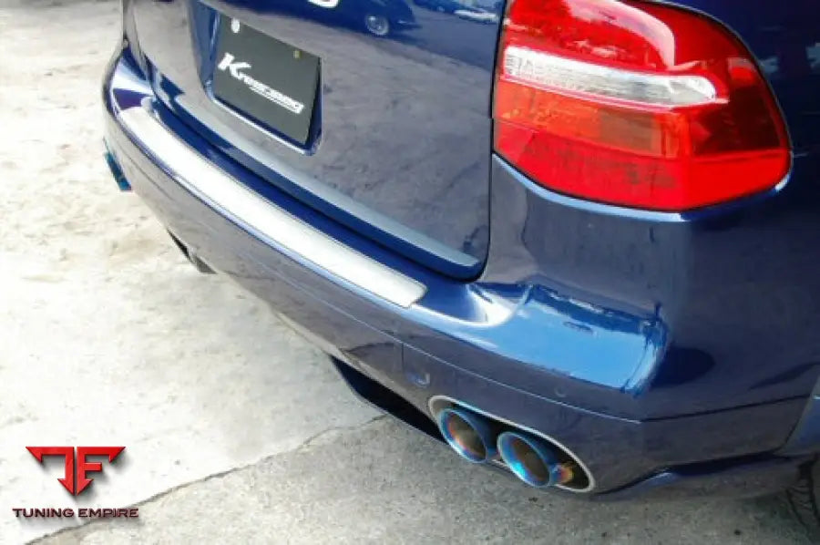 KREISSIEG PORSCHE 957 CAYENNE TITANIUM FLOATING CURL TAIL &amp; SAND BLAST “KSG” LOGO MARK WITH F1 SOUND EXHAUST SYSTEM WONDER WOLF