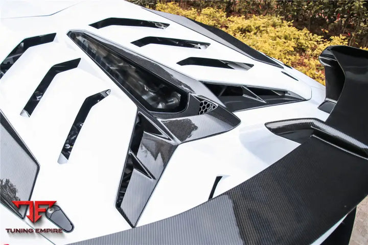 Lamborghini Aventador Lp700 @ Lp740 Lp750 Svj Coupe & Roadster Style Part Dry Carbon Fiber Engine