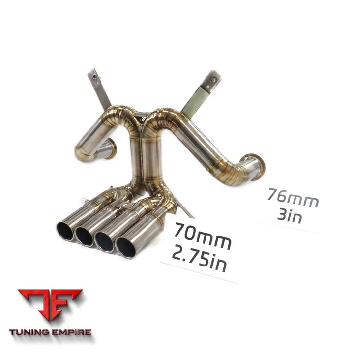 LAMBORGHINI AVENTADOR SV LP750 TITANIUM CATBACK RAZOR EXHAUST WITH MUFFLER VALVE