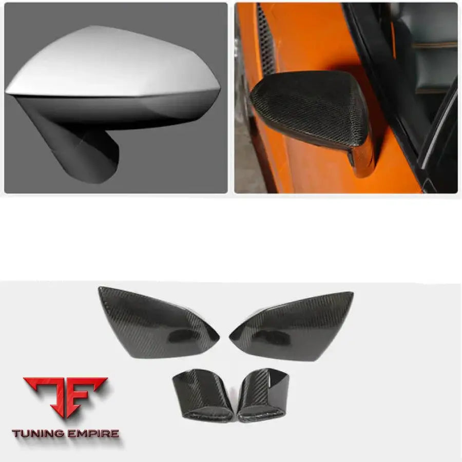 LAMBORGHINI GALLARDO CARBON FIBER MIRROR COVERS PAIR 2009-2014Y