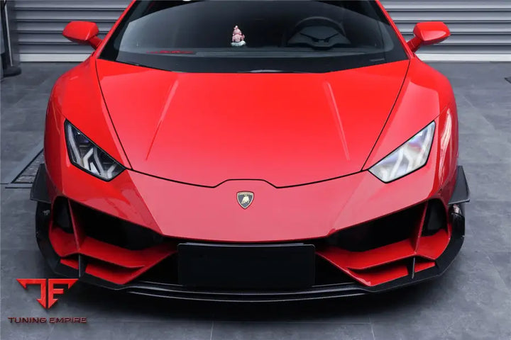 LAMBORGHINI HURACAN EVO 4WD ONLY BKSS STYLE CARBON FRONT BUMPER CANARDS BSD