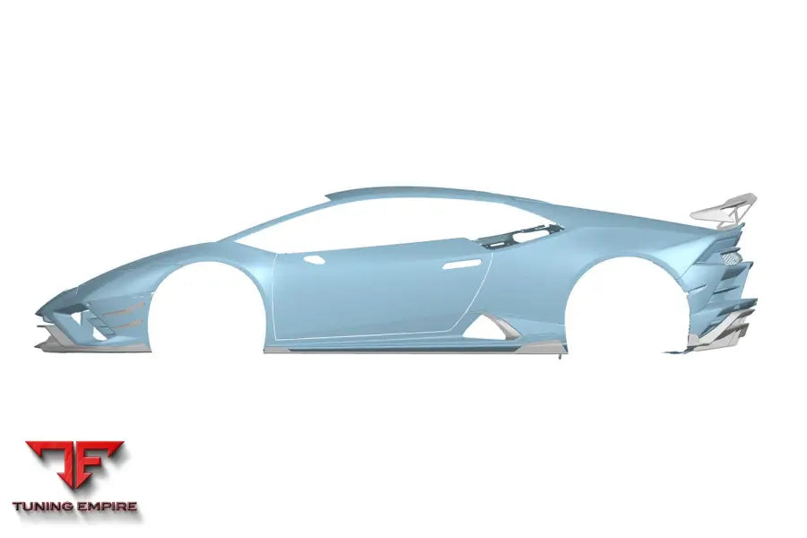 LAMBORGHINI HURACAN EVO AD STYLE DRY CARBON SIDE SKIRTS VENT TRIMS BSD