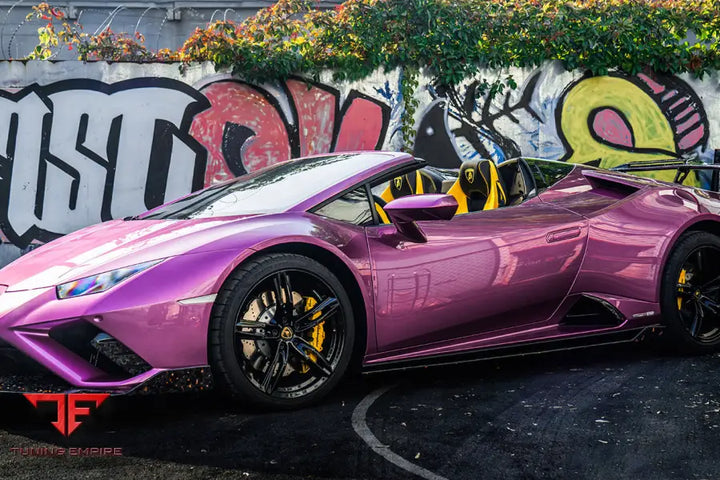 LAMBORGHINI HURACAN EVO OD STYLE DRY CARBON SIDE SKIRTS UNDER BOARD BSD