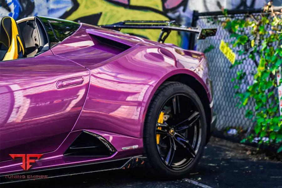 LAMBORGHINI HURACAN EVO OD STYLE DRY CARBON TRUNK SPOILER WING BSD