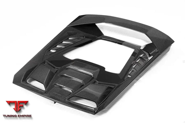 LAMBORGHINI HURACAN LP610 & LP580 & EVO COUPE CONVERT TECNICA STYLE DRY CARBON FIBER REAR ENGINE HOOD BSD
