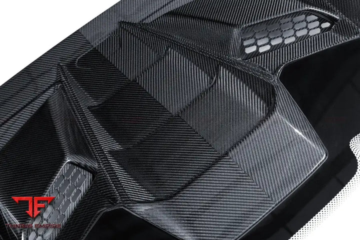 LAMBORGHINI HURACAN LP610 & LP580 & EVO COUPE CONVERT TECNICA STYLE DRY CARBON FIBER REAR ENGINE HOOD BSD