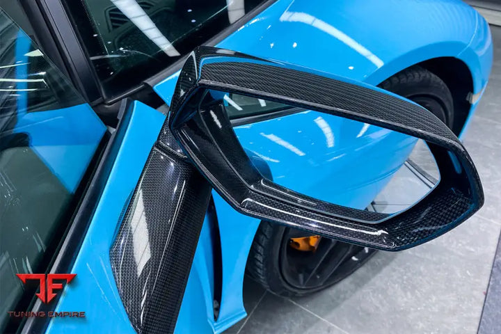 LAMBORGHINI HURACAN LP610 & LP580 & EVO & STO & PERFORMANTE AUTOCLAVE CARBON FIBER MIRROR HOUSING REPALCEMENT BSD