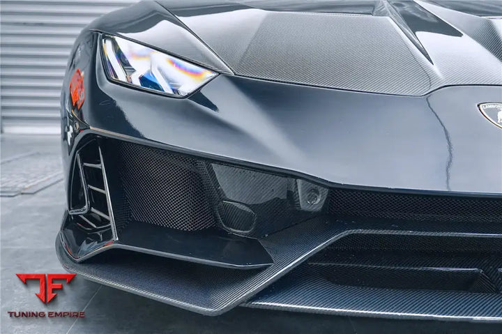 LAMBORGHINI HURACAN LP610 & LP580 & EVO & TECNICA EVO-4WD STYLE PARTIAL CARBON FRONT BUMPER BSD