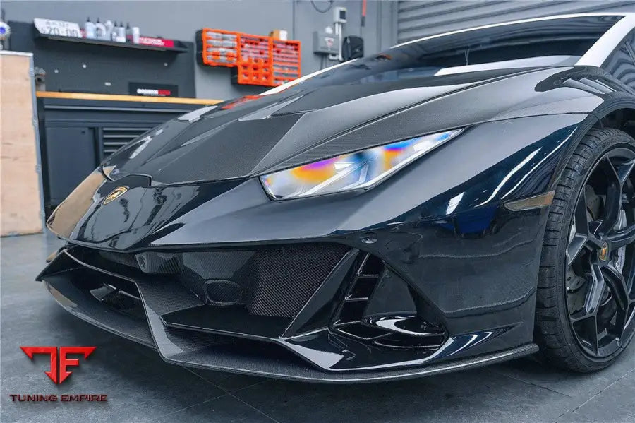 LAMBORGHINI HURACAN LP610 & LP580 & EVO & TECNICA EVO-4WD STYLE PARTIAL CARBON FRONT BUMPER BSD