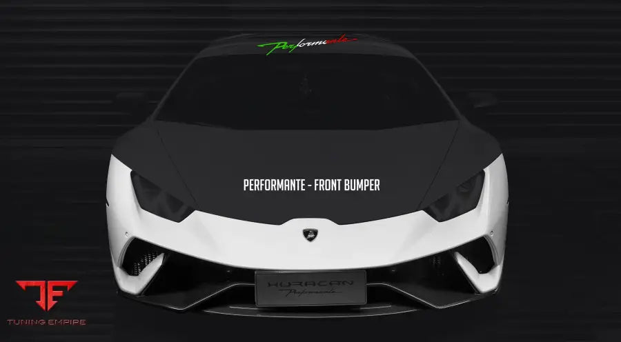 LAMBORGHINI HURACAN LP610 & LP580 & EVO & TECNICA PERFORMANTE STYLE PARTIAL CARBON FRONT BUMPER BSD