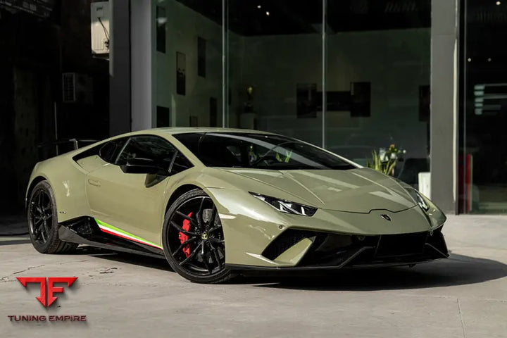LAMBORGHINI HURACAN LP610 & LP580 & EVO & TECNICA PERFORMANTE STYLE PARTIAL CARBON FRONT BUMPER BSD