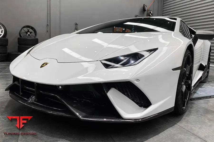 LAMBORGHINI HURACAN LP610 & LP580 & EVO & TECNICA PERFORMANTE STYLE PARTIAL CARBON FRONT BUMPER BSD