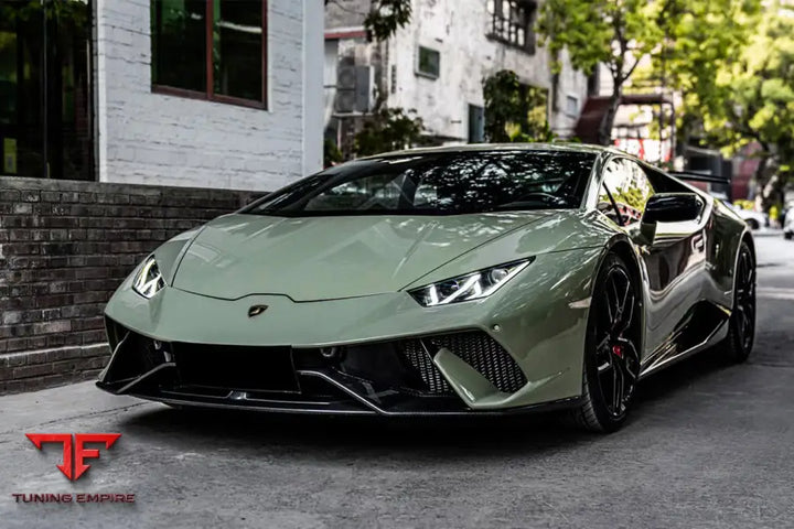 LAMBORGHINI HURACAN LP610 & LP580 & EVO & TECNICA PERFORMANTE STYLE PARTIAL CARBON FRONT BUMPER BSD