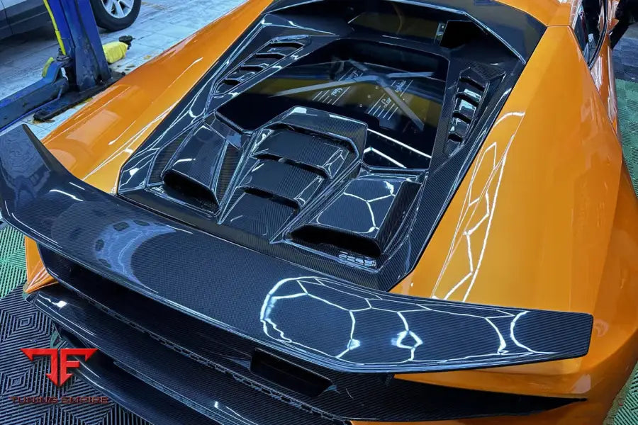 LAMBORGHINI HURACAN LP610 & LP580 & EVO TECNICA STYLE DRY CARBON FIBER TRUNK SPOILER WING BSD
