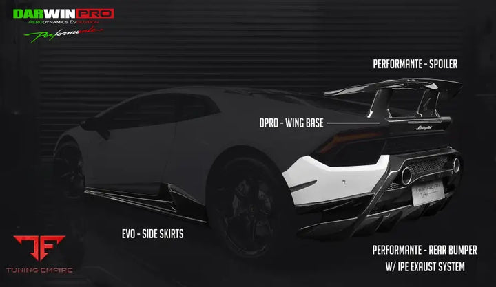 LAMBORGHINI HURACAN LP610 & LP580 PERFORMANTE STYLE PARTIAL CARBON FIBER AERO - FULL KIT BSD