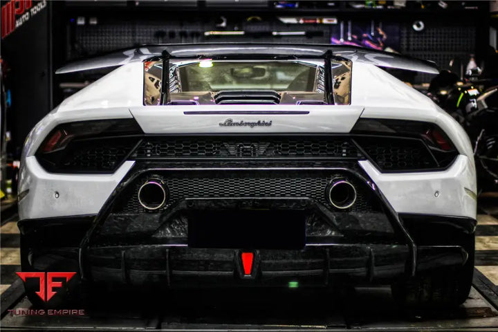 LAMBORGHINI HURACAN LP610 & LP580 PERFORMANTE STYLE PARTIAL CARBON REAR BUMPER BSD