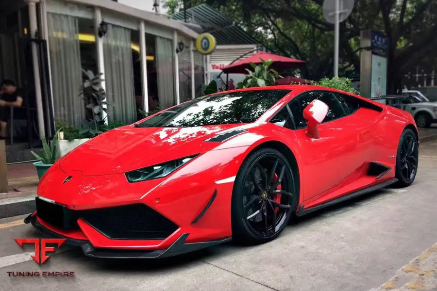 LAMBORGHINI HURACAN LP610 RZS STYLE CARBON FIBER SIDE SKIRTS VENT CANARDS BSD