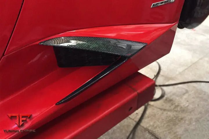 LAMBORGHINI HURACAN LP610 RZS STYLE CARBON FIBER SIDE SKIRTS VENT CANARDS BSD