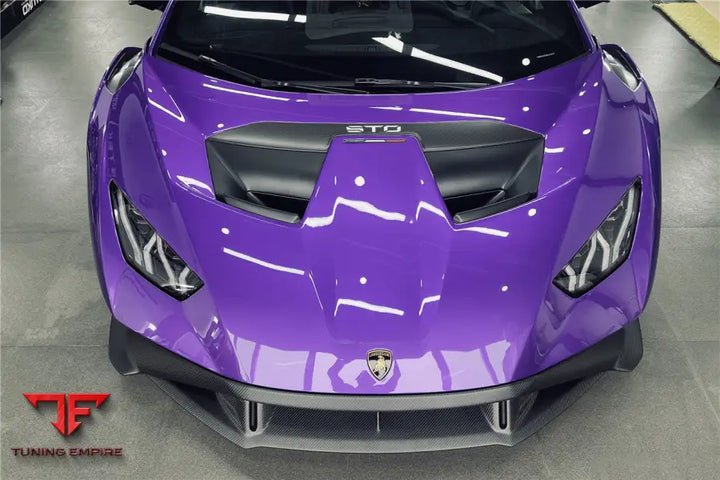 LAMBORGHINI HURACAN STO DRY CARBON FIBER DOWN-FRONT LIP BSD