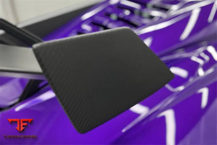 LAMBORGHINI HURACAN STO DRY CARBON FIBER TRUNK SPOILER SIDE WINGLETS BSD