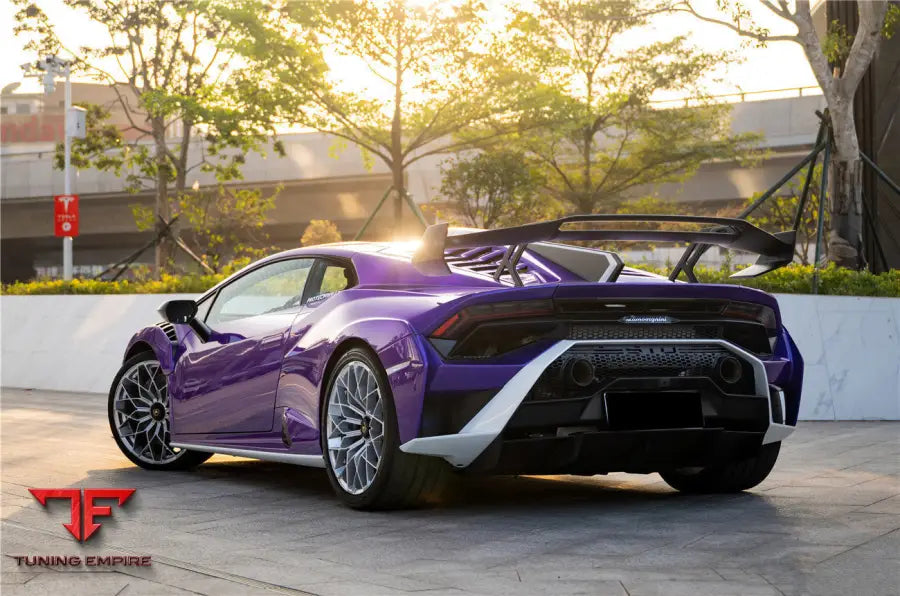 LAMBORGHINI HURACAN STO DRY CARBON FIBER TRUNK SPOILER WING PLATE BSD