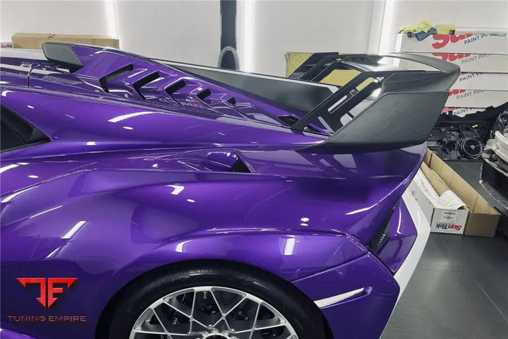 LAMBORGHINI HURACAN STO DRY CARBON FIBER TRUNK SPOILER WING PLATE BSD