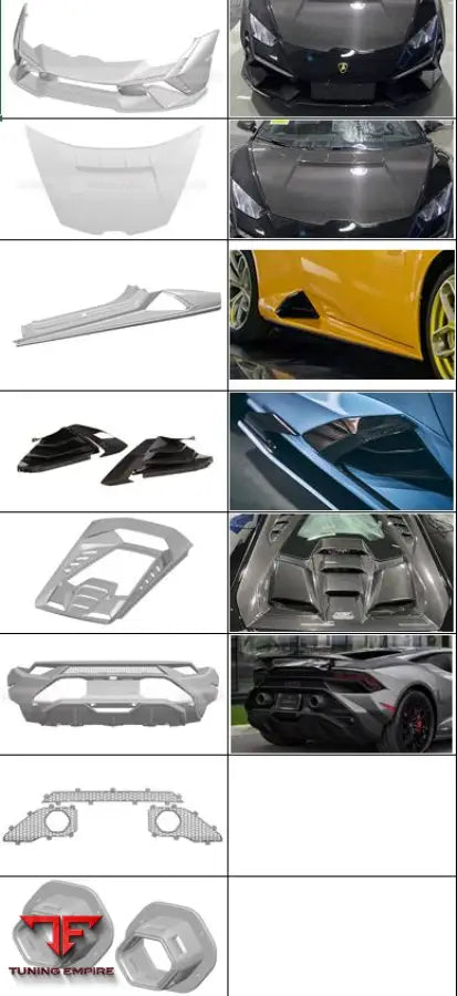 LAMBORGHINI HURACAN TECNICA CARBON FIBER PARTS