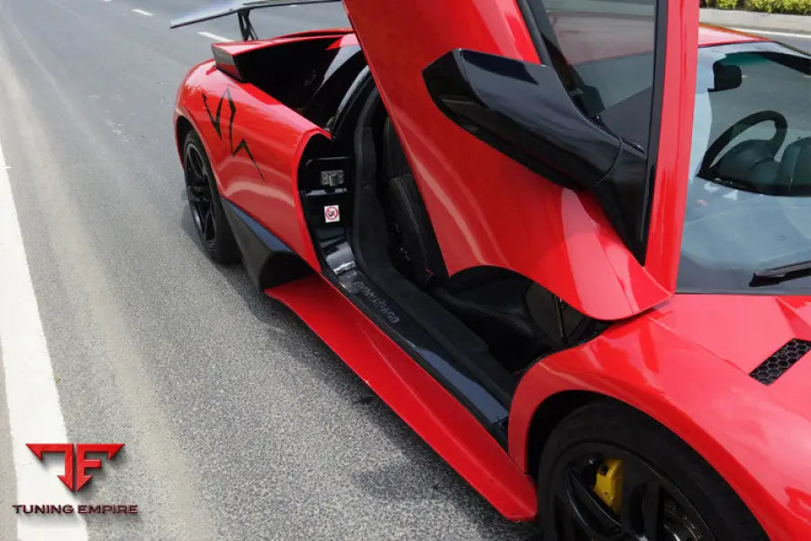 LAMBORGHINI MURCIELAGO SV STYLE CARBON FIBER DOOR SILLS STEPS COVER BSD